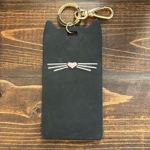 Kate Spade Black Cat ID Tag